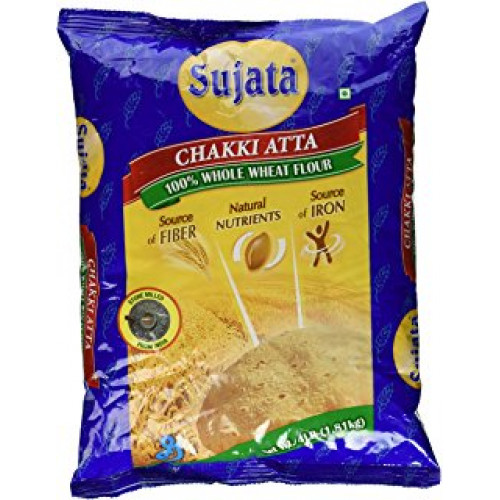 CHAKKI ATTA [ WHOLE WHEAT ] SUJATA 9.07 KGS / 20 LBS